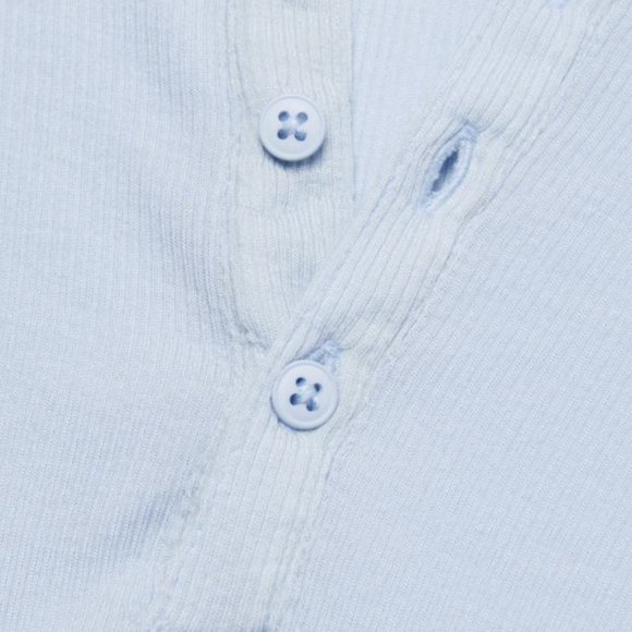 ATM Anthony Thomas Melillo Modal Rib Long Sleeve Henley - Picture 7 of 7